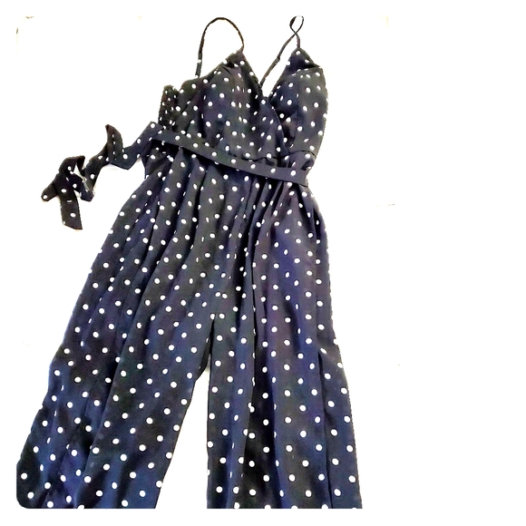 Fun & Flirt Dresses & Skirts - Polka Dot Jumpsuit